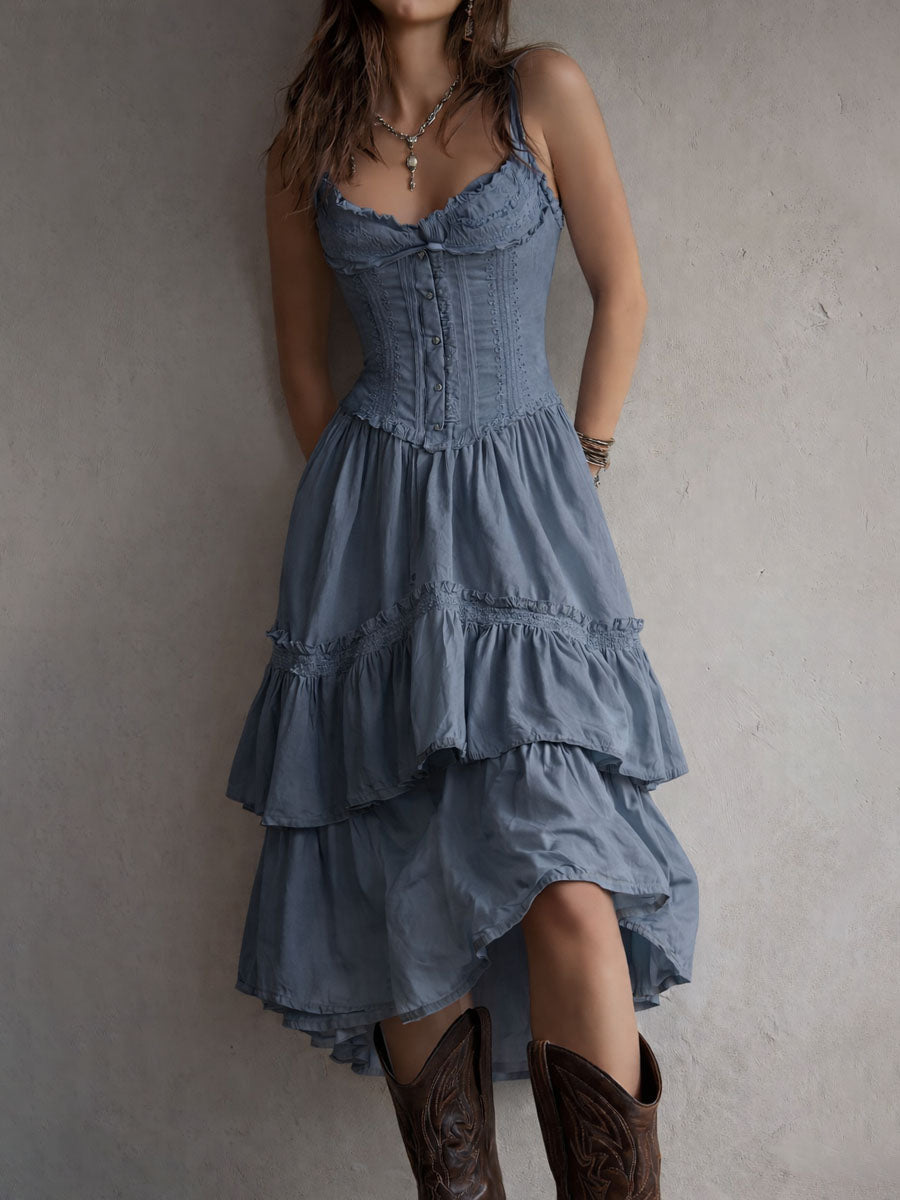 ELARA | ROBE MIDI CORSET BOHO