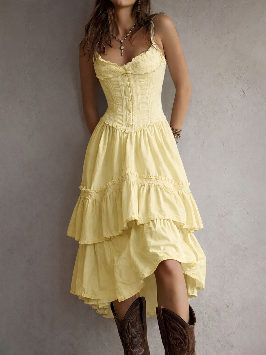 ELARA | ROBE MIDI CORSET BOHO