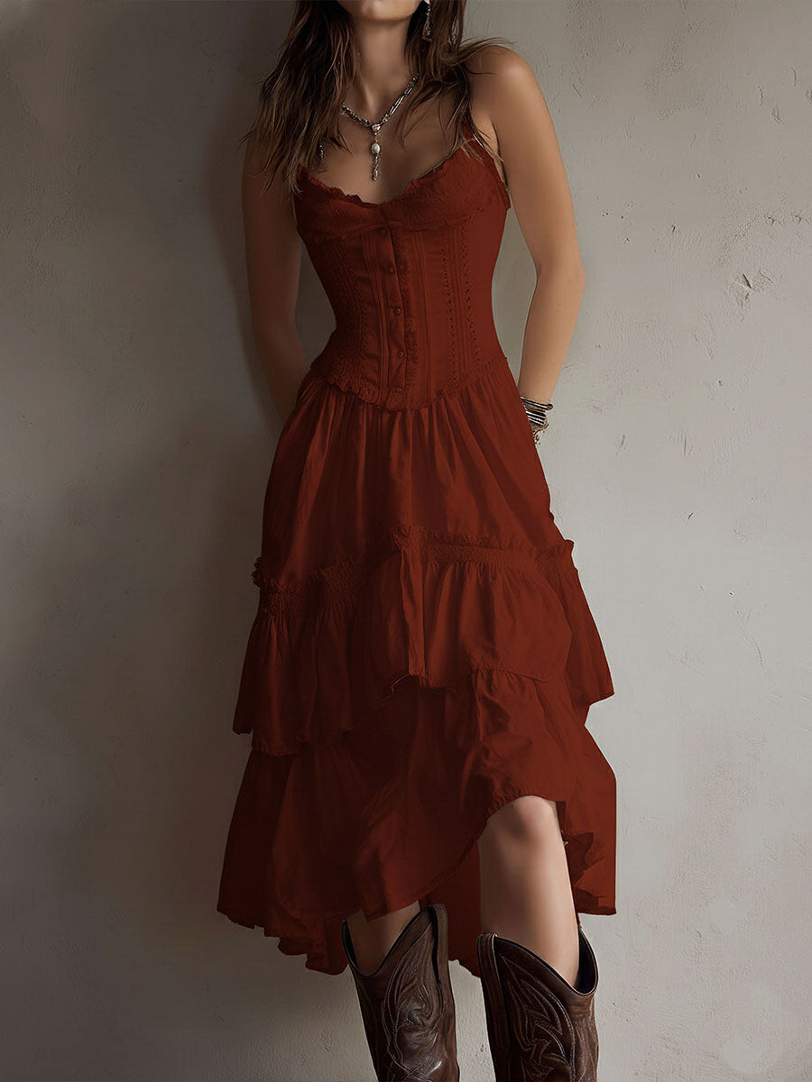 ELARA | ROBE MIDI CORSET BOHO