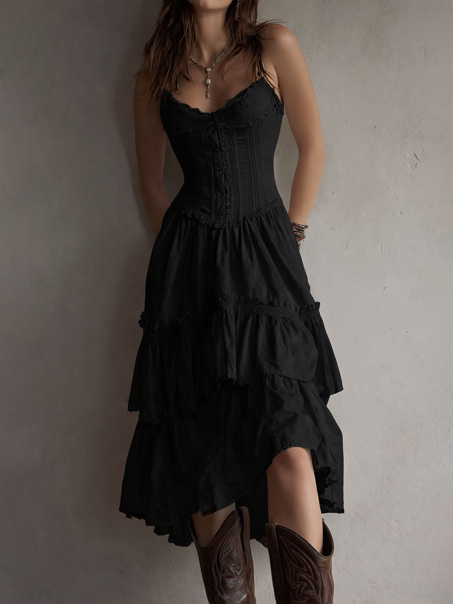 ELARA | ROBE MIDI CORSET BOHO