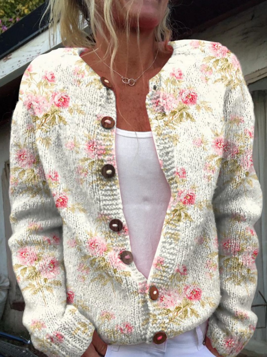 Constance cardigan fleuri vintage