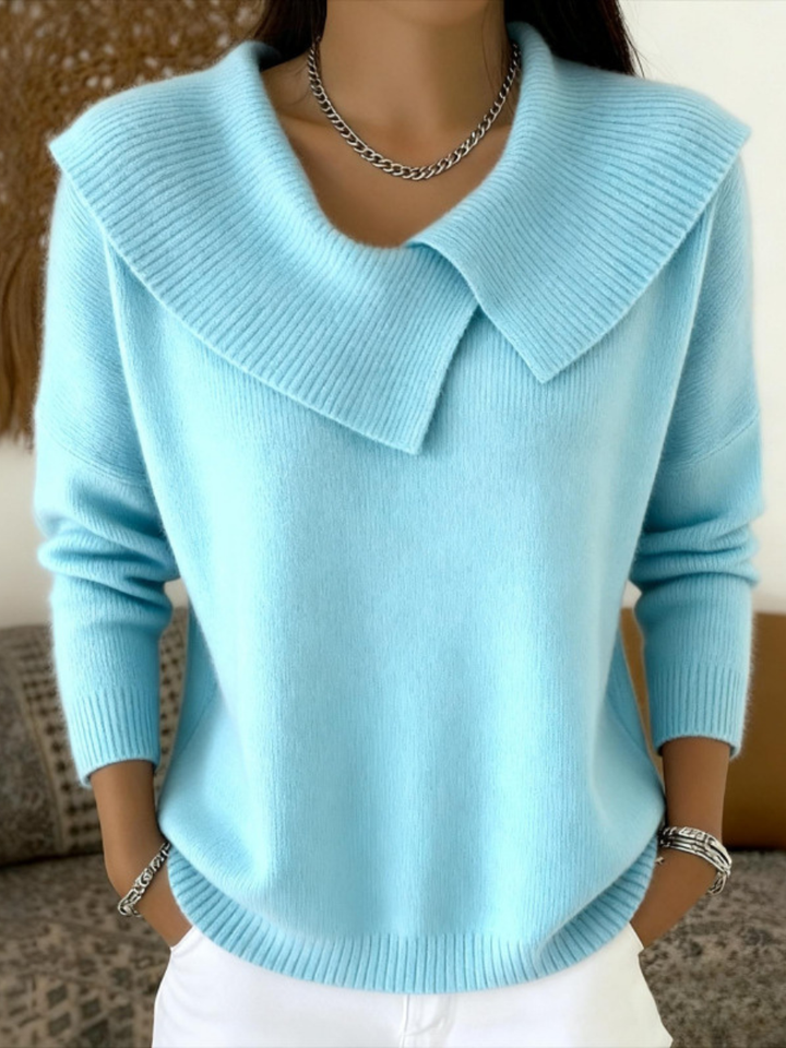 Clémence™ | Pull Chaud à Col Doux