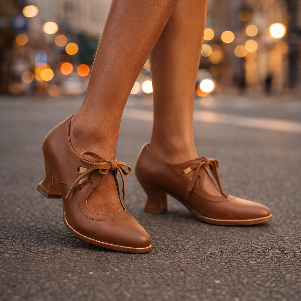 Camille escarpins en cuir à lacets