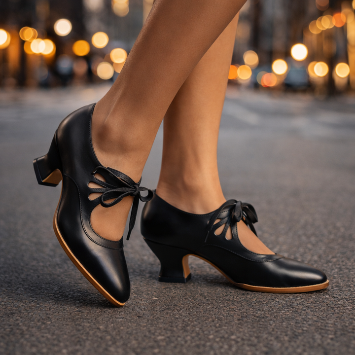 Camille escarpins en cuir à lacets