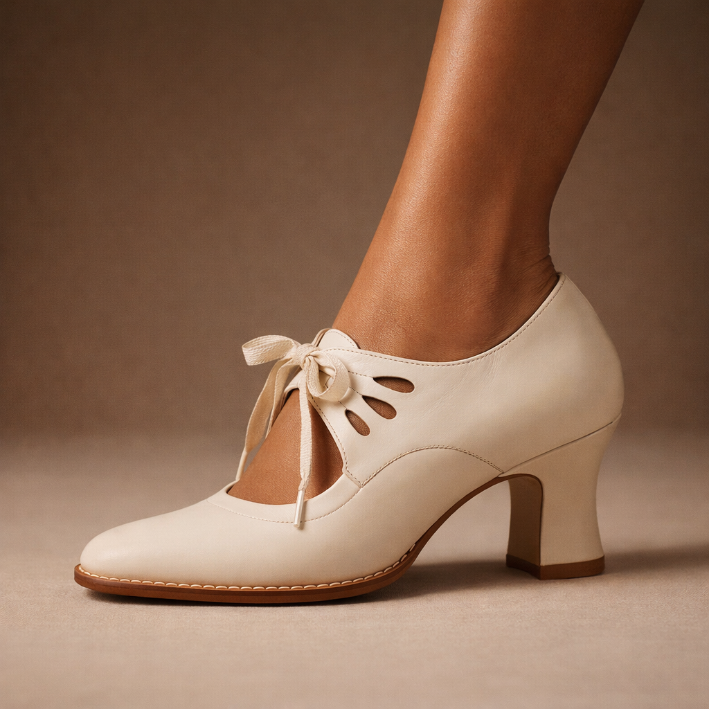 Camille escarpins en cuir à lacets