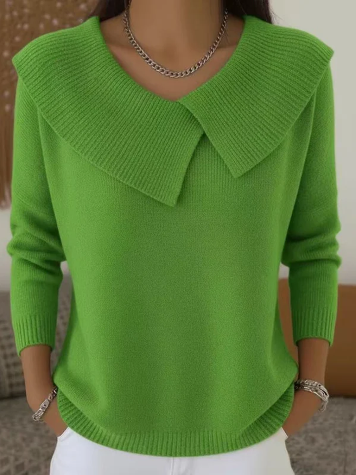 Clémence™ | Pull Chaud à Col Doux