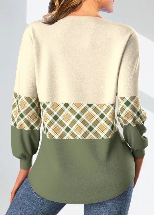 Annelie | Pull avec Motif à Carreaux