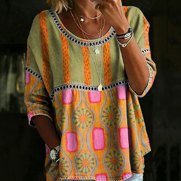 Blythea™ Blouse en Jean Décontractée et Confortable