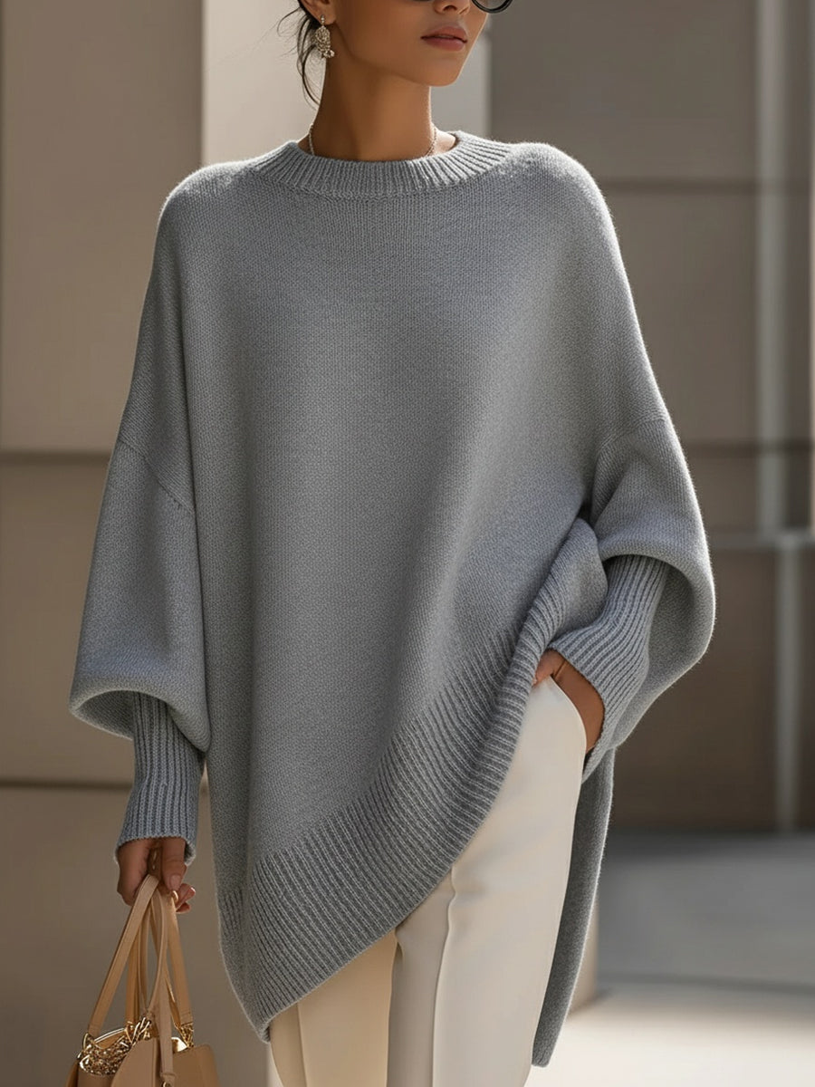 Jeanne pull oversize en cachemire - Gris