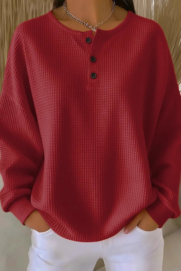 Héloïse™ | Blouse Ample Boutonnée