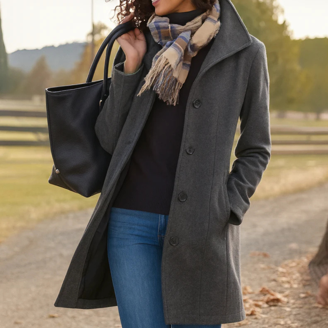 Aurora | Manteau à Boutonnage Simple