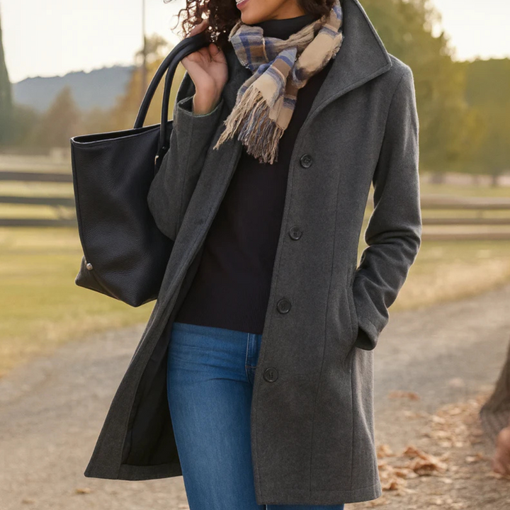 Aurora | Manteau à Boutonnage Simple