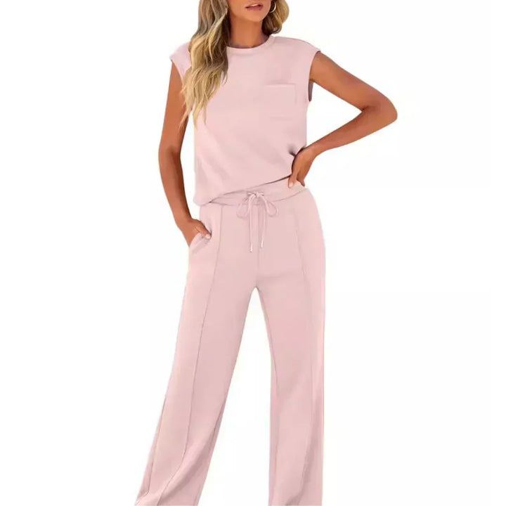 ELLE | ENSEMBLE D'ÉTÉ CASUAL EN SOIE