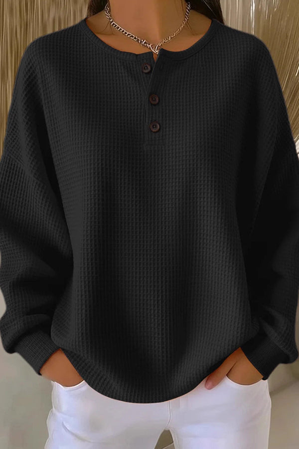 Héloïse™ | Blouse Ample Boutonnée