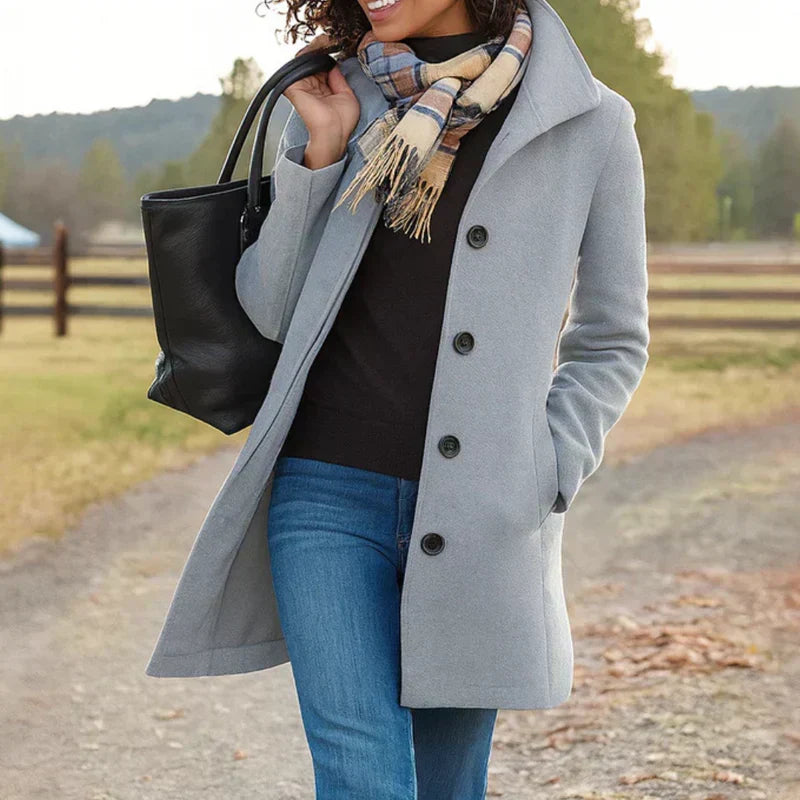 Aurora | Manteau à Boutonnage Simple