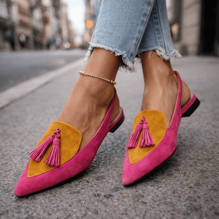 Eliza | Sandales à Franges avec Lanières