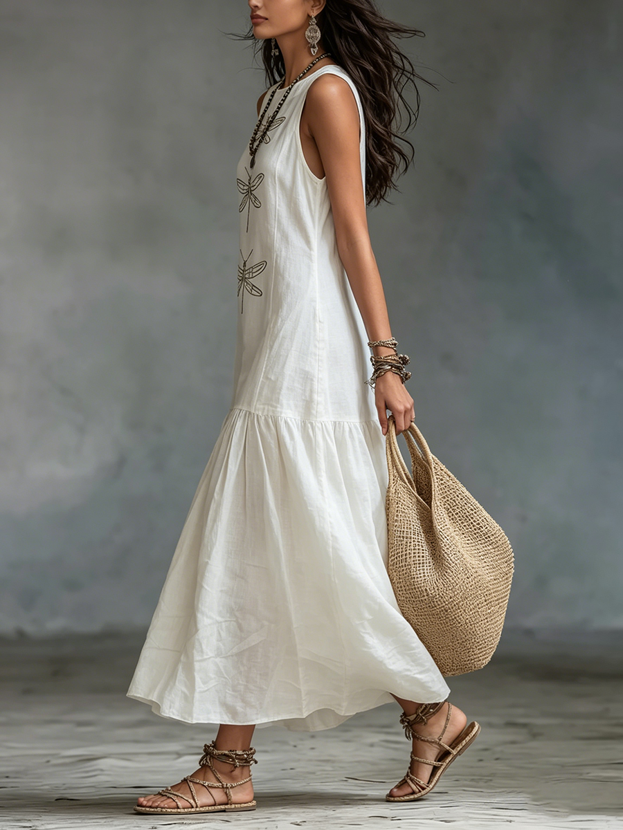 Genève - Robe Maxi Sans Manches
