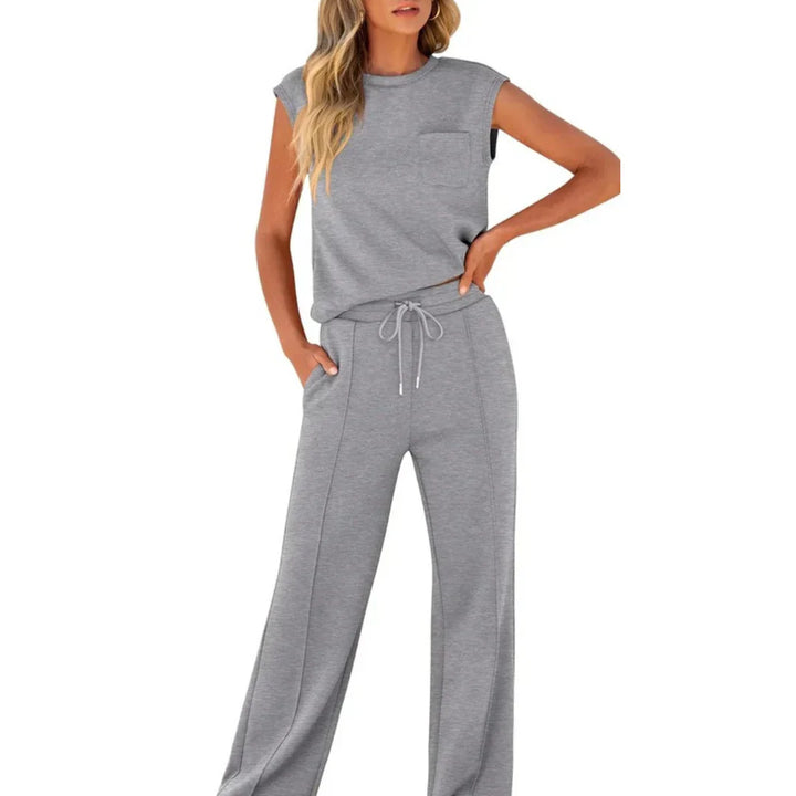 ELLE | ENSEMBLE D'ÉTÉ CASUAL EN SOIE