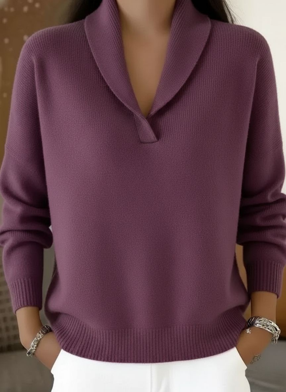 Rosalind™ | Pull Col V en Laine