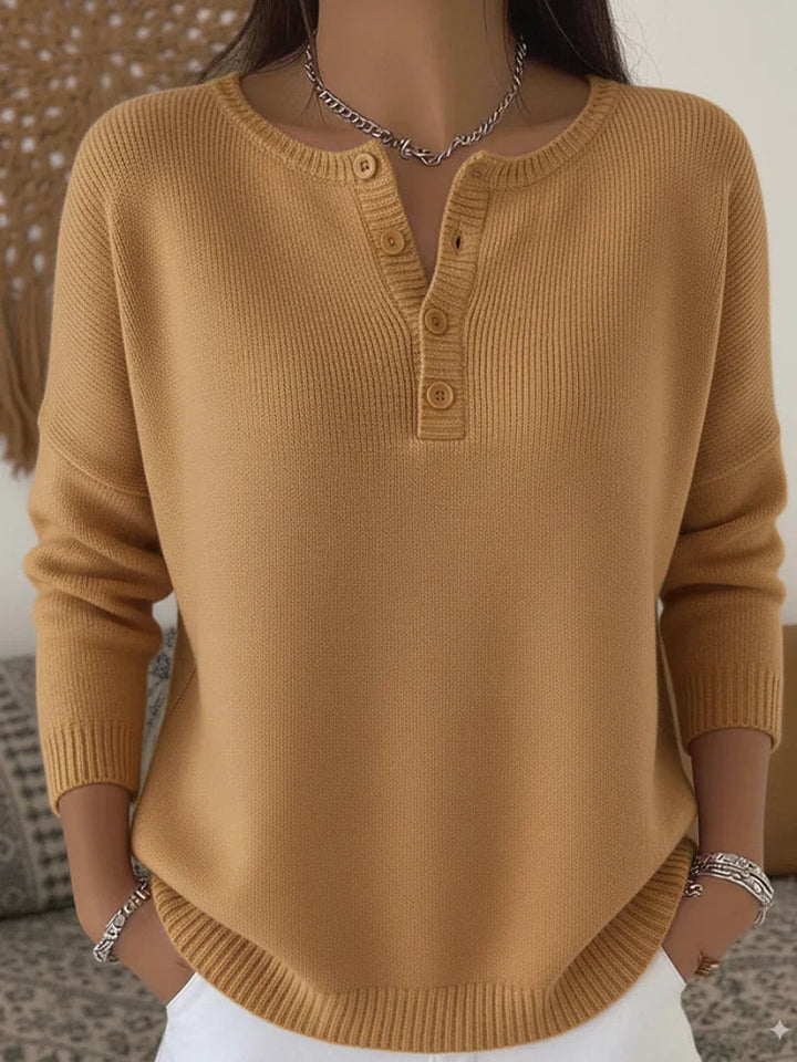 Chandail boutonné Camel