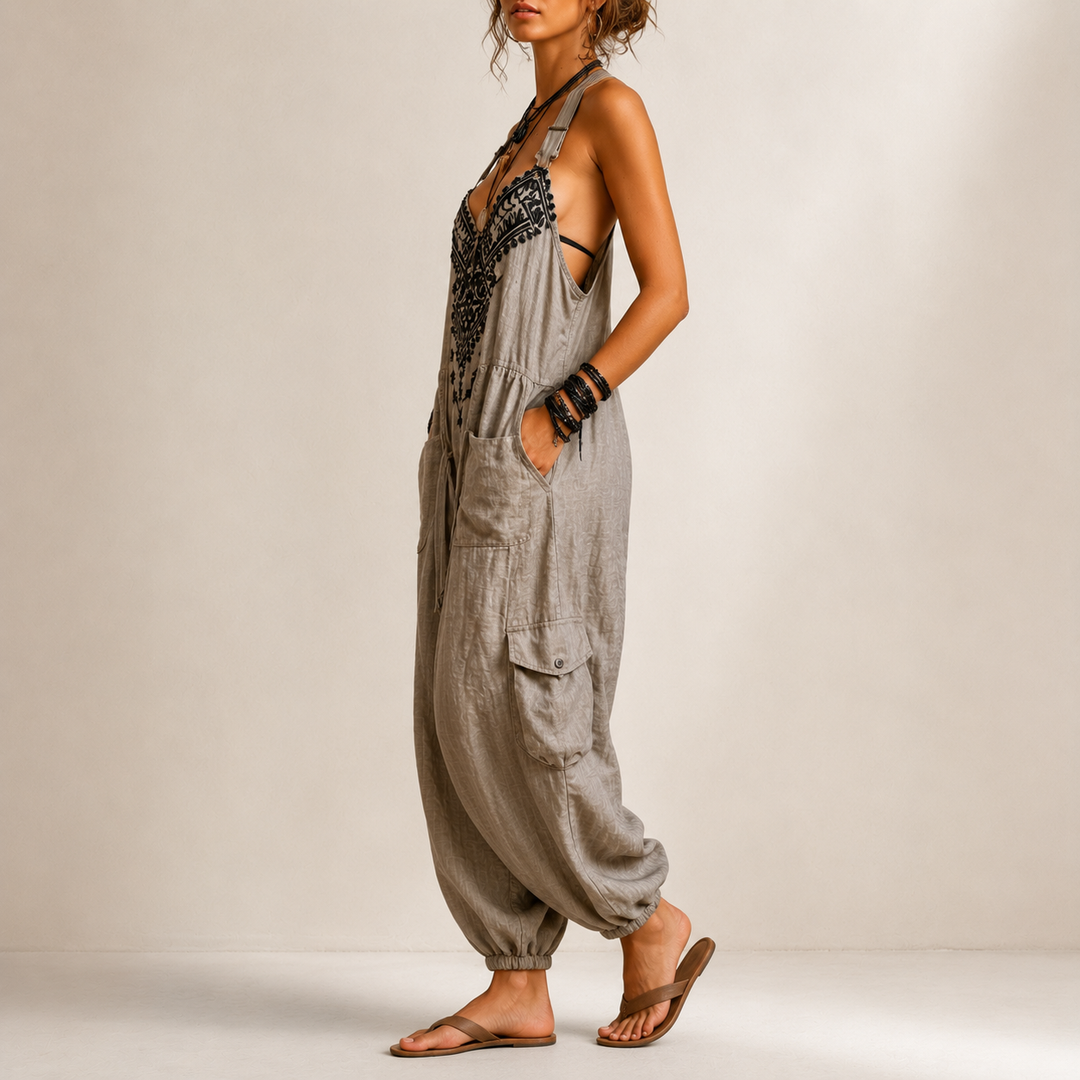 Maria Teresa | Combinaison Boho Brodée