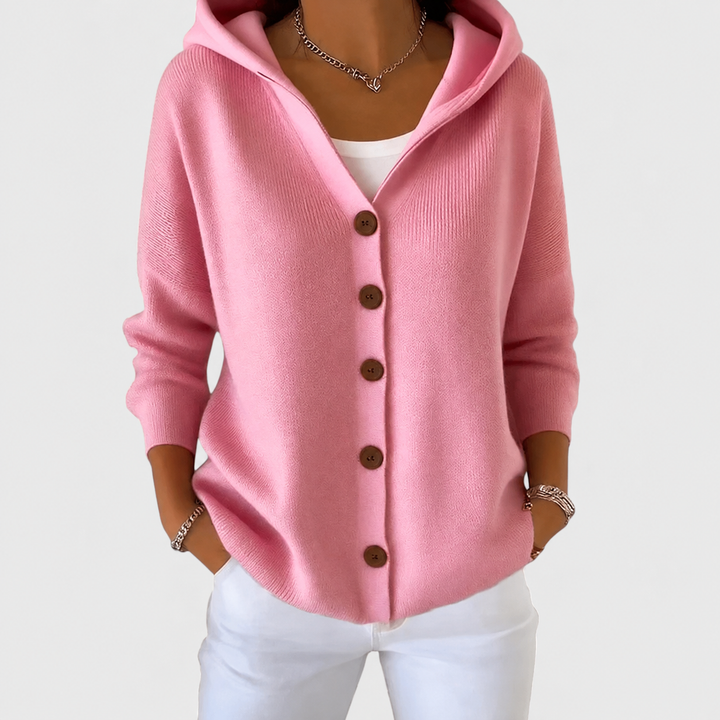 Adéline™ | Cardigan à Capuche en Coton