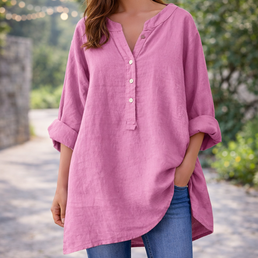 Freja™ – Chemise Légère et Confortable avec Boutons