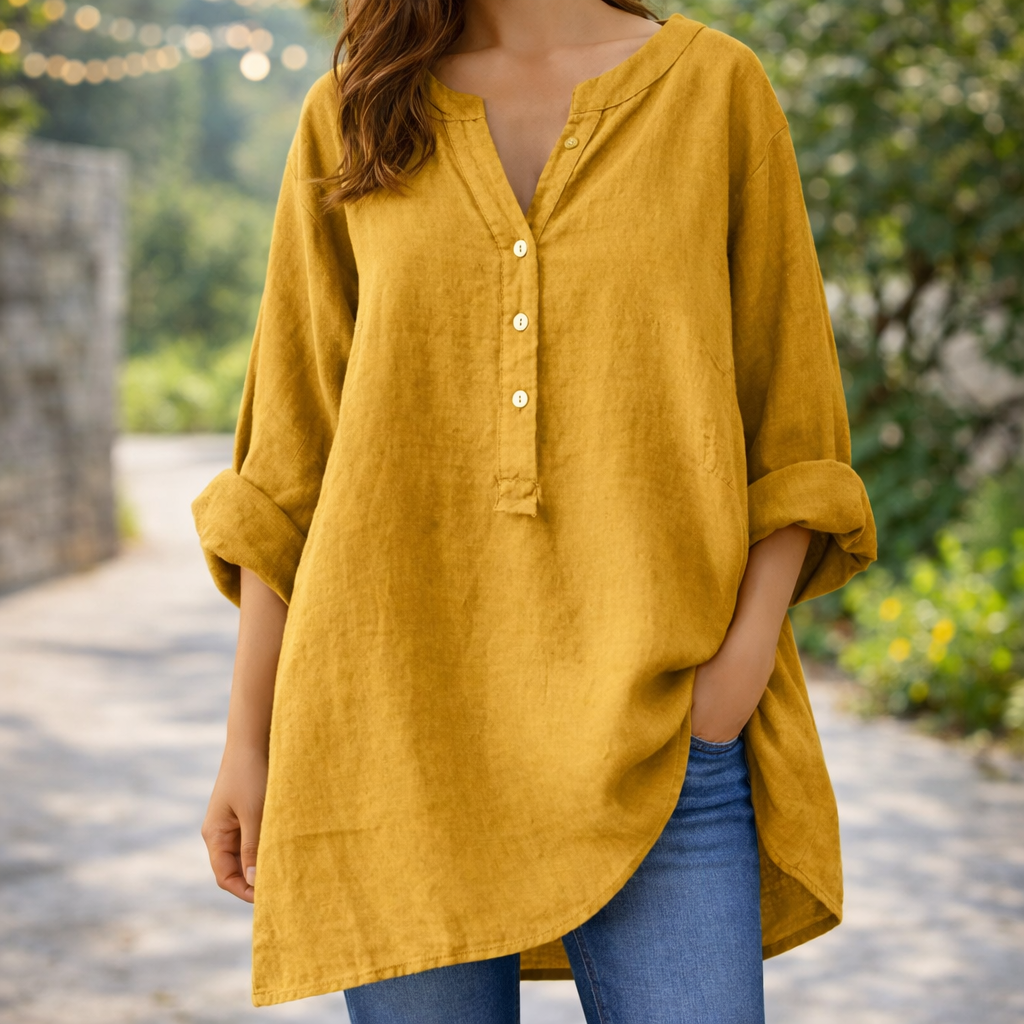 Freja™ – Chemise Légère et Confortable avec Boutons