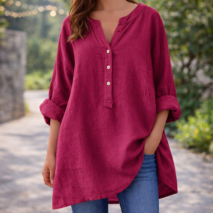 Freja™ – Chemise Légère et Confortable avec Boutons