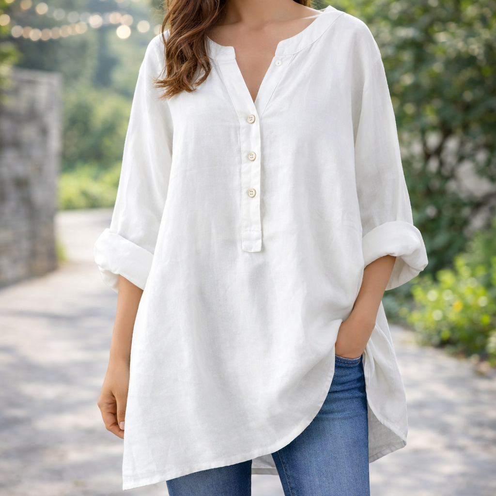 Freja™ – Chemise Légère et Confortable avec Boutons