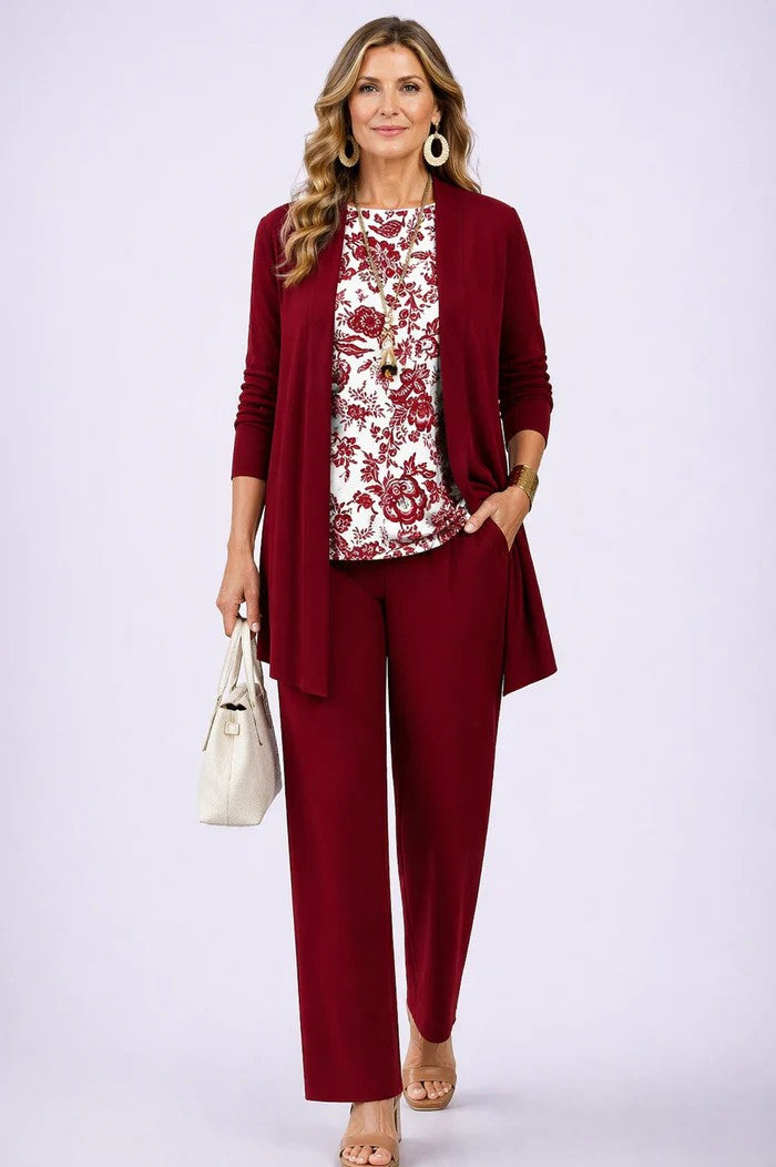 Ensemble trois pièces Blanc et rouge