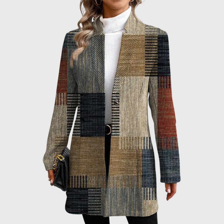 Jill | Blazer à Motifs Élégants