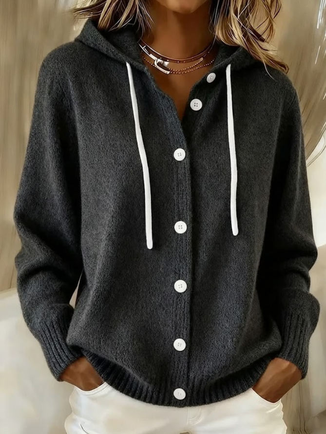 Marguerite™ | Cardigan Boutonné en Laine