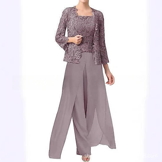 Ensemble pantalon en mousseline