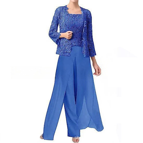 Ensemble pantalon en mousseline