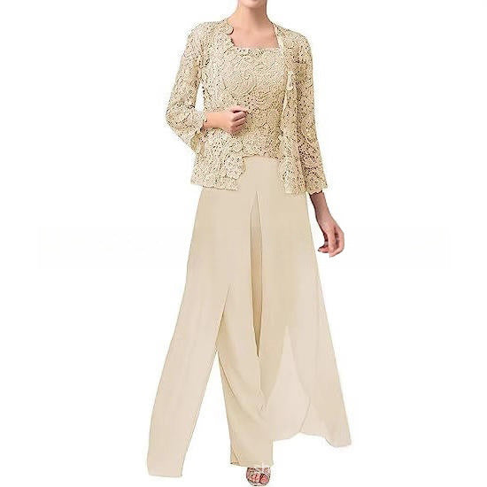 Ensemble pantalon en mousseline