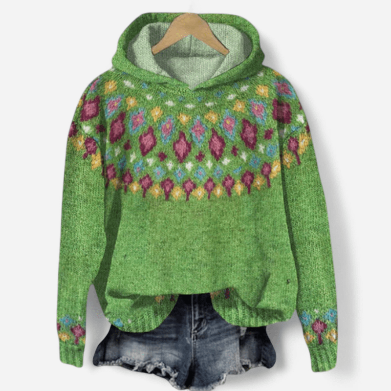 Gabrielle - Sweat à capuche - Vert clair