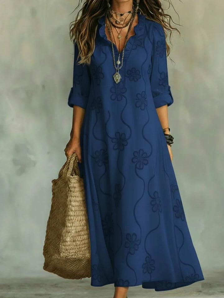 Sienna™ | Robe d'été à fleurs camouflant le ventre