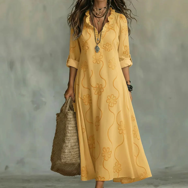 Sienna™ | Robe d'été à fleurs camouflant le ventre
