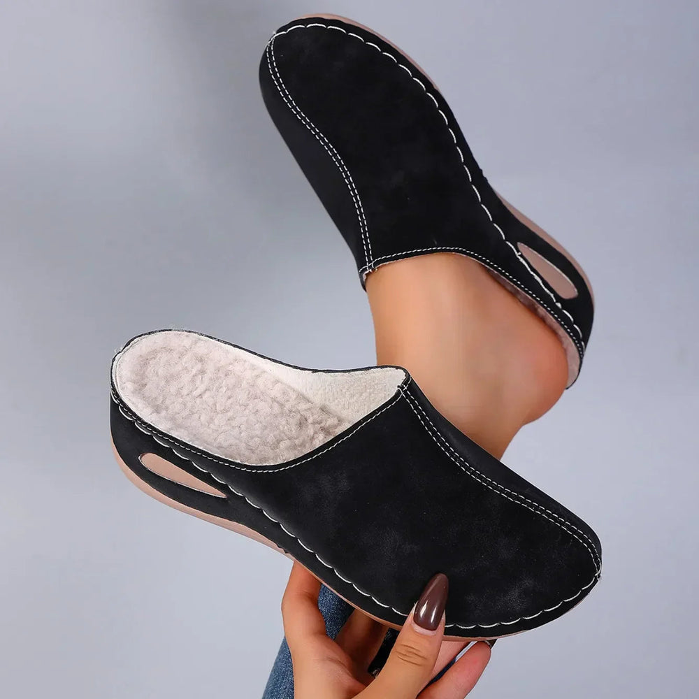 Rosie - Chaussons orthopediques Noir - Meralie Boutique