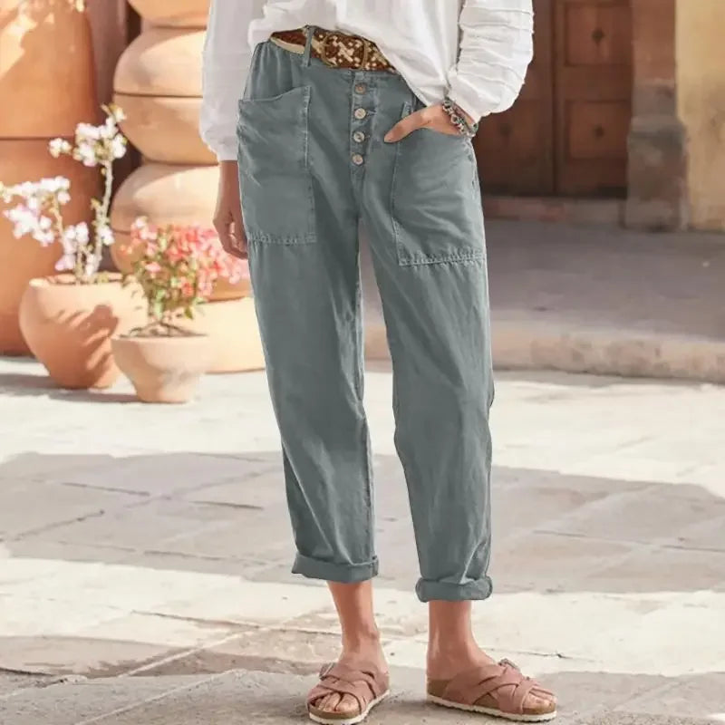 Auravessa – Pantalons Coupe Détendue