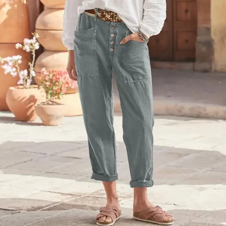 Auravessa – Pantalons Coupe Détendue