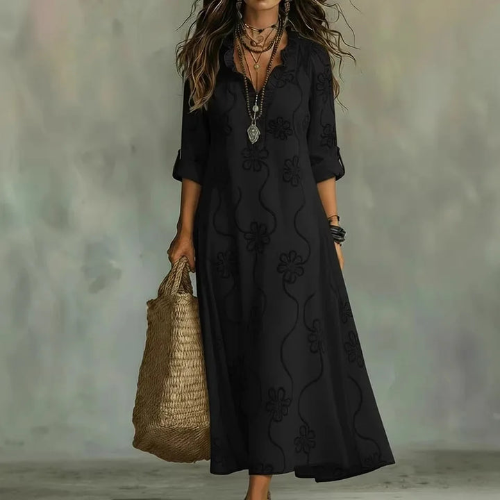 Sienna™ | Robe d'été à fleurs camouflant le ventre