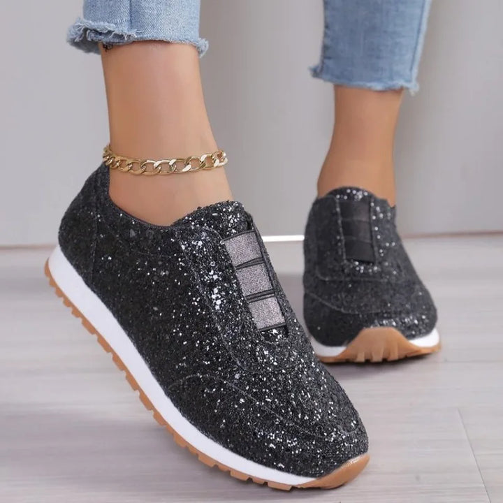 Perrine™ | Baskets Slip-On Métallisées