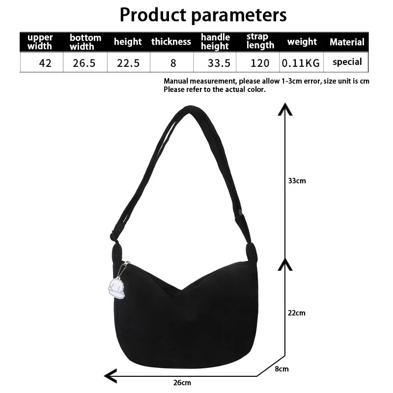 "Sacs bandoulière en tissu Cordura pour femmes"