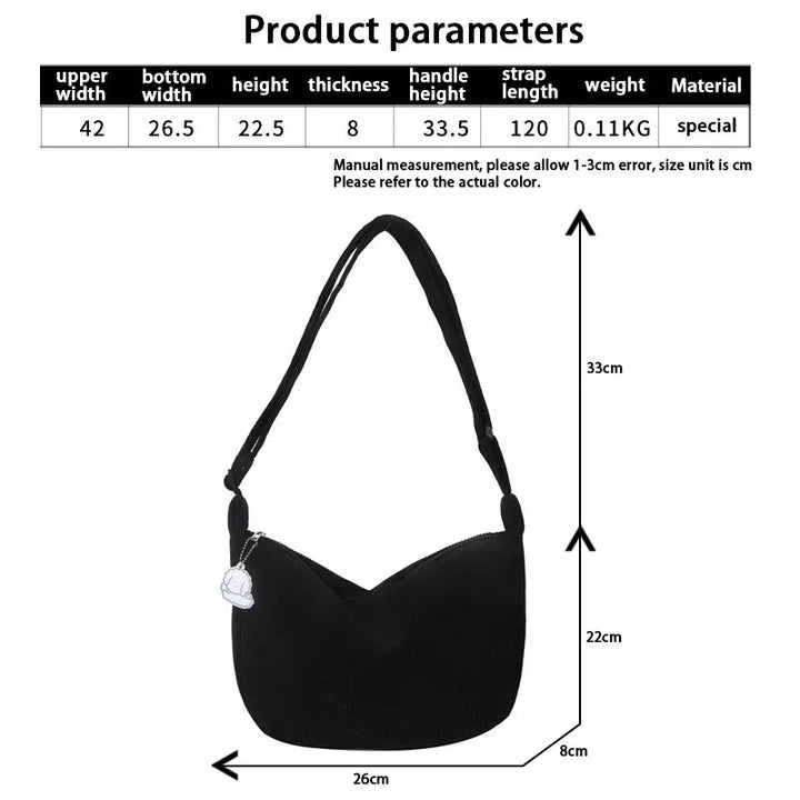 "Sacs bandoulière en tissu Cordura pour femmes"