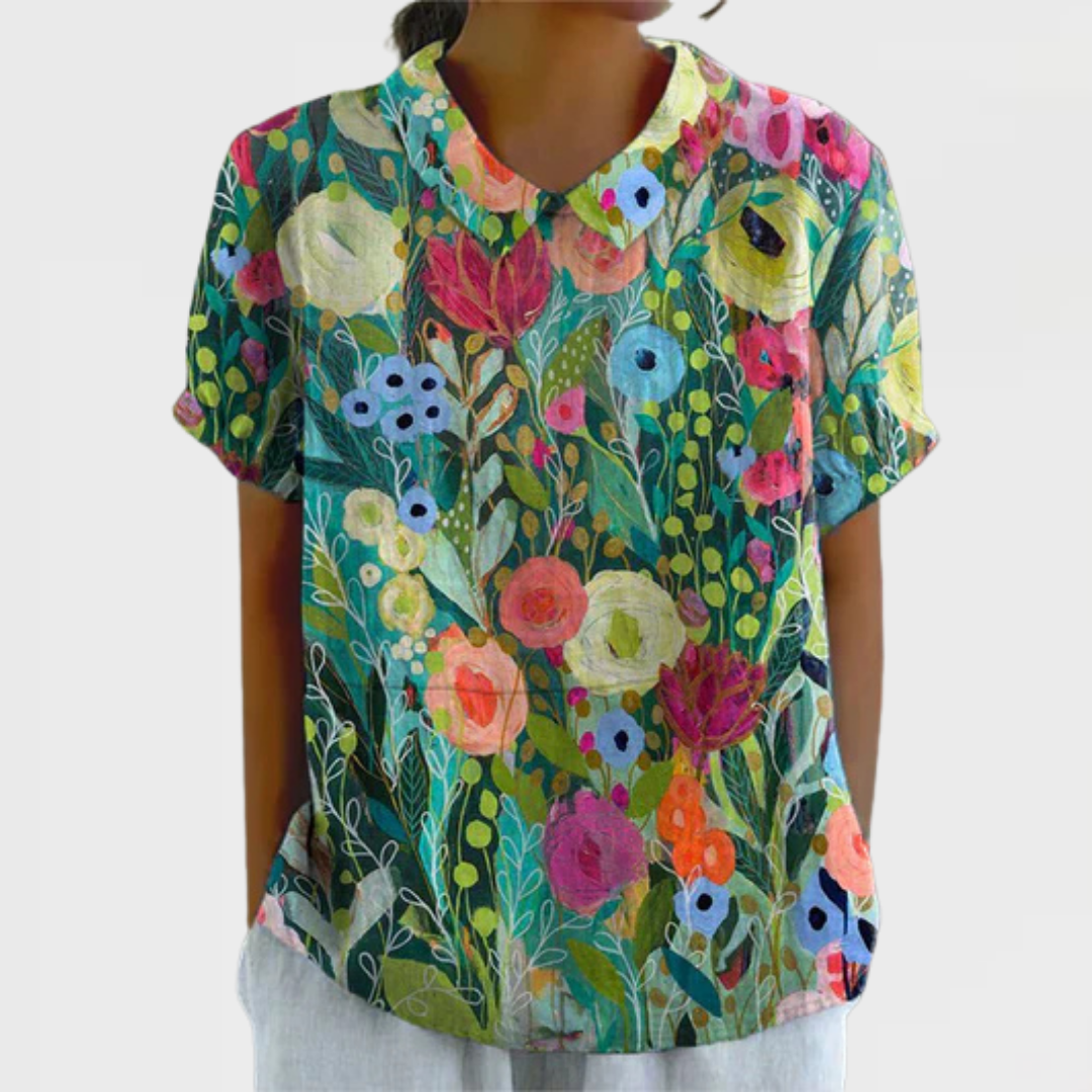 Daisy | Chemise Florale Aquarelle