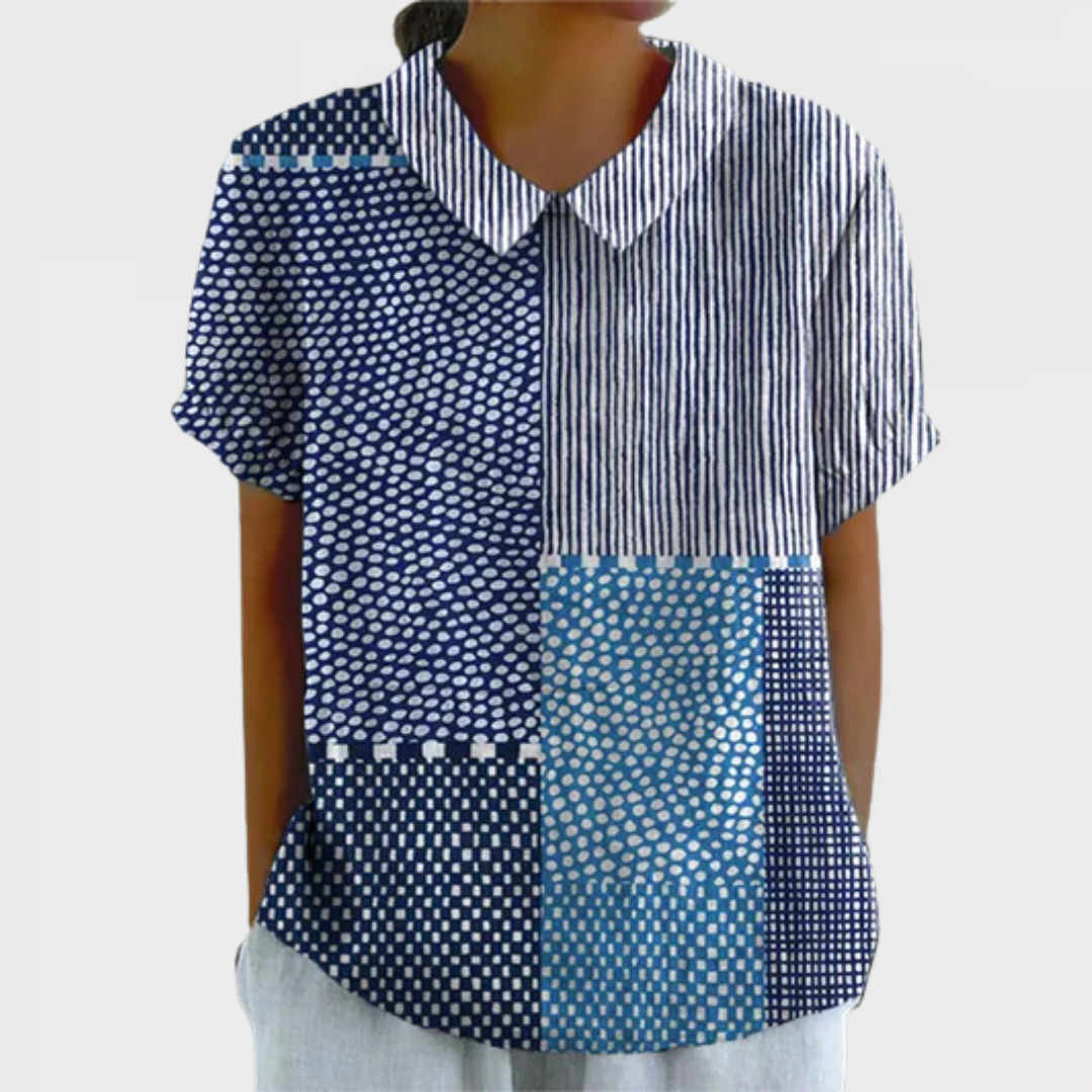 Ella | Chemise Imprimée Patchwork
