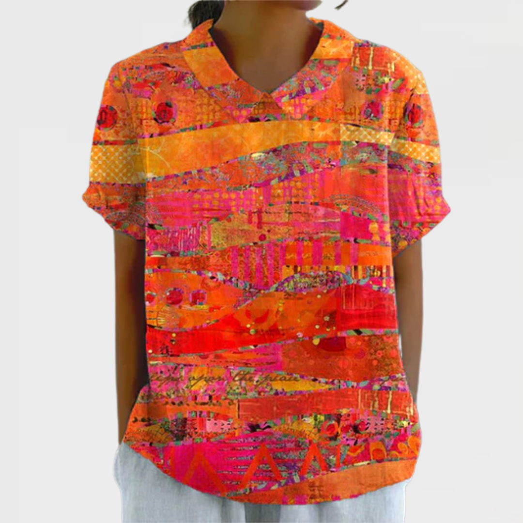 Isla | Chemise à Imprimé Abstrait