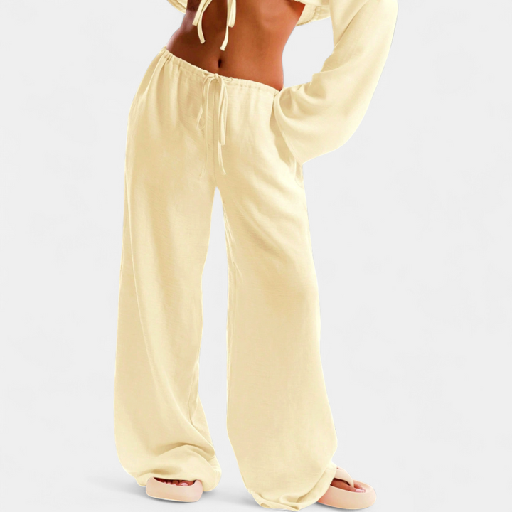 SOLÈNE™ – Pantalon décontracté à jambes larges